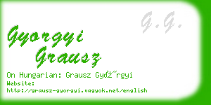 gyorgyi grausz business card